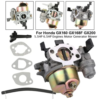 Motor Karburátoru Carb vhodné Pre Honda GX160 GX168F GX200 5.5 6.5 HP HP + Palivové Potrubie Tesnenie Motora Pre Dropshipping Veľkoobchod