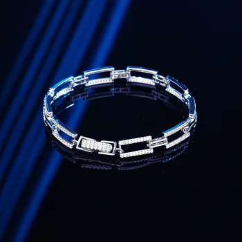 Nový módny trend S925 striebrom vykladané 5A zirkón 1.1 mm dizajn svetlo luxusné jednoduché wild Mori strieborné šperky
