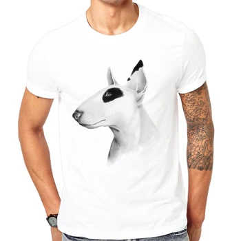 2022 Novinka Muži T-shirt módne Bull Teriér vytlačené T-shirt mužskej najvyššej kvality elastické pohodlné Muži T-shirt Pohode psa Dizajn