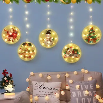 Vianočné Darčeky Santa Claus, Vianočné Dekorácie LED Vianočné Osvetlenie String Svetlá Diaľkové Ovládanie Svetiel
