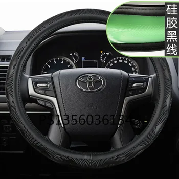 Pre Toyota volant, kryt Corolla Značka X, Vios Prado Yaris Highlander Camry Kožený Grip Kryt