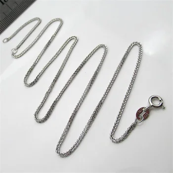 2 KS/Veľa 925 Sterling Silver Chain Náhrdelník pre Ženy Ručne vyrábané Šperky Väzbe Ploché Reťazca Príslušenstvo
