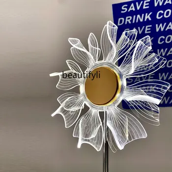 yj Tvorivé Akryl Sunflower Tabuľka Lampa Spálňa Posteli Spať Lampa Malé Nočné Lampy Atmosféru Svetla