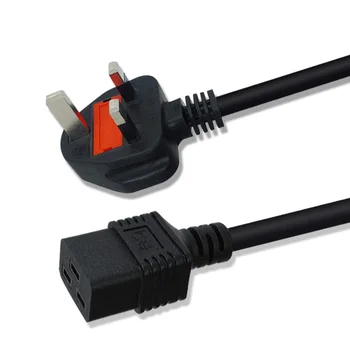 UK Napájací Kábel, 3-pinový Napájací Adaptér Kábel Nabíjačky Zapojte Predlžovací Kábel Pre PDU zásuvky Napájania UPS server 1,5 M