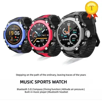 Najnovšie Bluetooth hudby smart hodinky swmming hodinky vodotesné IP68 srdcovej frekvencie fitness športové hodinky počasia pre Android IOS