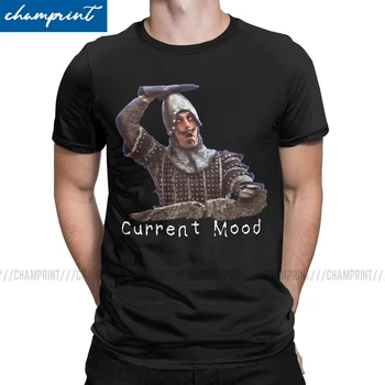 Novinka francúzsky Taunter Aktuálna Nálada T-Shirt pre Mužov Tričko Monty Python a Svätý Grál, Arthur Black Knight Strany Topy