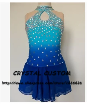 Hot Predaj Ľadu krasokorčuľovanie Šaty Módne Nové Značky Súťaže Dievčat krasokorčuľovanie Šaty Crystal DR3684