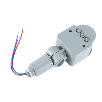 Automatické Infračervené PIR Snímač Pohybu Prepínač Profesionálne Motion Sensor, Light Switch Vonkajšie AC 220V S LED Svetlom