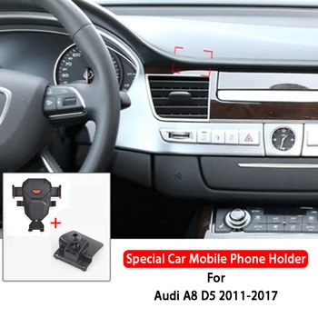 Auto Držiaka Telefónu 360 Stupeň Podpory Mobile Dashboard Mount Držiak Do Vozidla Telefón Stojan Na Audi A8 D5 2011-2017 Auto Príslušenstvo