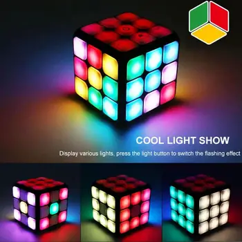 Elektrické Zvukové A bleskové (Flash) Hudobné Dekompresný Magic Cube Hračky Skoro Inteligencie Rozvíjať Osvetlenie Pre Deti Darček k Narodeninám E8W7