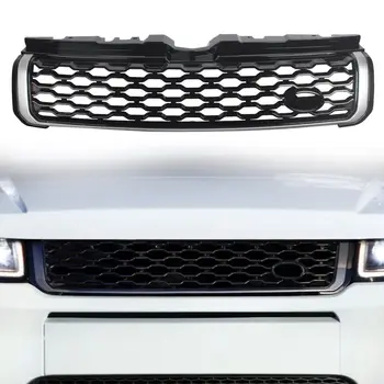 Pre Land Rover Range Rover Evoque 10-18 Black Silve Prednej Mriežky Oka Otvor Kryt Vonkajšie Časti
