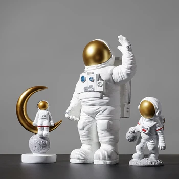 Astronaut Socha Dekorácie Tvorivé Živice Ploche Dekorácie Remeslá