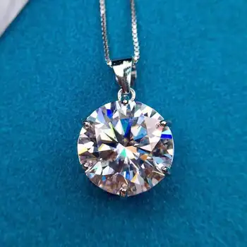 Despotický Moissan Diamantový Prívesok 10 Carat Veľký Diamant Sŕdc A Šípov Rez Vykladané Náhrdelník Príslušenstvo Šperky