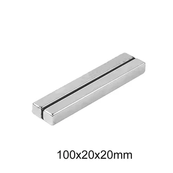1PC 100x20x20 silných Magnetov 100mmX20mm N35 Neodýmu Magnet 100x20x20mm Trvalého Magnetu NdFeB 100*20*20 mm Veľký Hárok Magnet