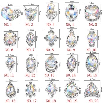 Kovové Zirkón Nail Art Šperky Japonský Nechty Umenie Dekorácia Vysokej Kvality, Manikúra Zirkón Diamond Nail Art Charms