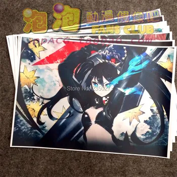8 ks/set Anime Black Rock Shooter plagát Kuroi Mato Takanashi Yomi obrazov na stenu pre obývacia izba A3 Filmové plagáty dary