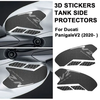 3D Epoxidové Motocyklové Príslušenstvo Palivovej Nádrže Mat pre Ducati Panigale V2 2020 - 2022 Nálepky Odtlačkový Vinyl PVC Palivovej Nádrže Mat