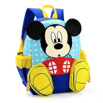 Študent Záťaž Batoh Minnie Mickey Cartoon taška disney Chlapec Dievča Materskej školy a Základnej Školy Taška Luxusný Batoh pre Deti na darček