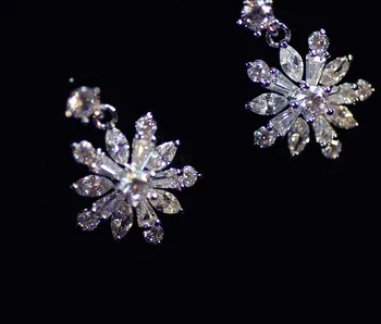 2023 Nové Náušnice 925 Silver needle Crystal z Swarovskis Veľkoobchod Kúzlo Ženy, Jemné Šperky nosenie Pôvodná Žena Náušnice