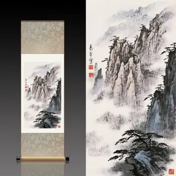 Čínsky Hodváb Prejdite Maľba krajiny Domáce Dekorácie