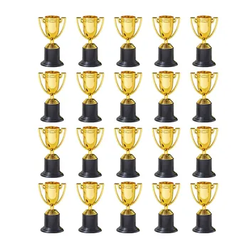 20PCS Mini Plastové Zlaté Poháre Trofeje pre Strany Detí Raného Vzdelávania Hračky Ceny Detí Dovolenku Trofej Odmenu