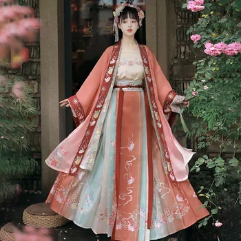 Hanfu Movies Princezná Výšivky Tradičné Ženy Hanfu Šaty Starovekej Čínskej Kostýmy, Krásne Tanečné Dynastie Župan Oblečenie