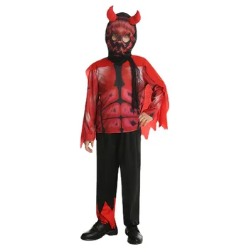 Halloween Cosplay Kostým Red Devil Odev Diabol Maska Chlapci Festival Strany Maskot Vtip Šaty, Oblek Anime Nové