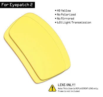 SmartVLT slnečné Okuliare Náhradné Šošovky pre Oakley Eyepatch 2 - HD Žltá