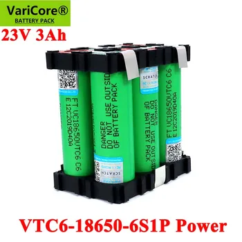VariCore 18650 VTC6 6S1P 3000mAh Vysoký výkon 20 ampérov 21V/25.2 V Skrutkovač pre Elektrické ručné vŕtačky batérie zvaru batérie