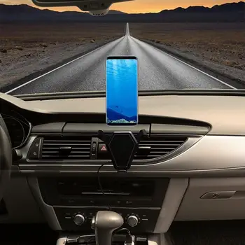Užitočné Non-slip Ľahký Auto Bezdrôtovú Nabíjačku Adaptér Auto Air Vent Mount Telefón Nabíjací Držiak GPS Držiak