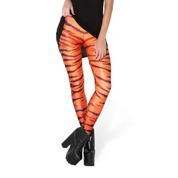 ženy, leopard Legíny Leto, jeseň Fashion ženské oblečenie Polyester Legíny Ceruzka Nohavice Jeggings