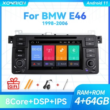 2 Din Carplay Android 11 autorádia Pre BMW E46 M3 Rover 75 Kupé 318/320/325/330/335 IPS Multimediálne DVD Prehrávač 4GB Stereo