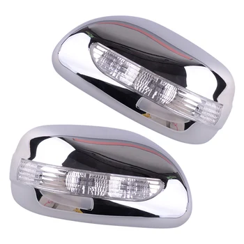1 Pár Vľavo a Vpravo Auto Chrome Strane LED Svetlo Zrkadlo Pokrytie Liatie Výbava vhodné pre Toyota Corolla Sedan 2013 2012 2011 2010 2009