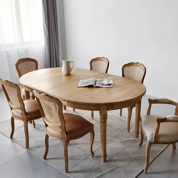 Aby starožitné starý dub zdvíhateľnej jedálenský stôl francúzsky Európsky štýl masívneho dreva zdvíhateľnej okrúhly jedálenský stôl