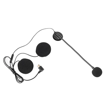 Prilba Bluetooth Headset Motocykel Náhlavnej Súpravy Bluetooth Slúchadlo Typ-C Mikrofón Rozhranie