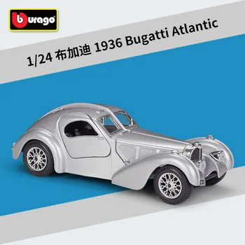 1:24 Bugatti 1936 Atlantiku vyššia ako Spojené Štáty klasické auto simulácia zliatiny automobilový hotového výrobku model B603