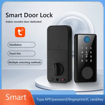 Tuya APLIKÁCIE Smart Lock Biometrický snímač Odtlačkov Dverí Zamky Bluetooth Digitálne Heslo Keyless Elektronické zámky Dverí Pre Domáce Apartmán