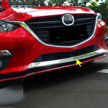 Hodí sa Pre Mazda 3 Axela 2014-2016 ABS Predný nárazník spodnej časti predného nárazníka prírubové armatúry ochranný kryt Tvarovanie Auto Príslušenstvo 1PCS
