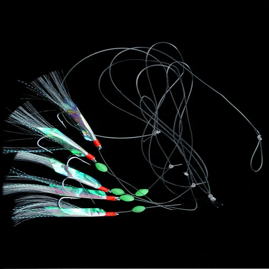5 Háčik Mora Rybárske Plošinu Rybárske Lure Plošinu Makrela/Bass/Pollock/ Rybolovu