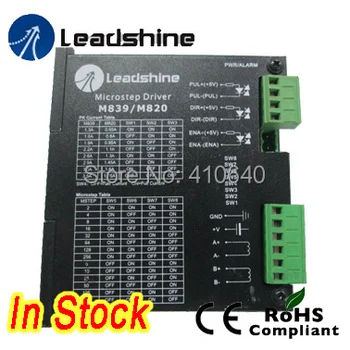 Doprava zadarmo Leadshine 2 fázy microstepping Jednotky M839 M820 24V-80 VDC out 1.3, aby 3.9 vhodný pre stepper motor MENO VEĽKOSŤ 23/34