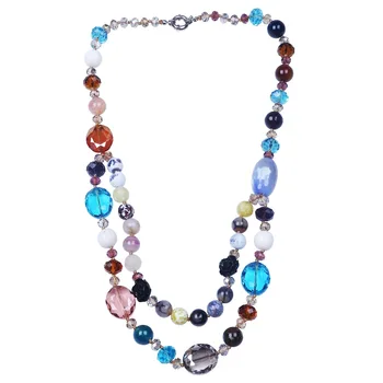 Multi color crystal býčie oko šperky ženy náhrdelník svadobný náhrdelník šperky doprava zadarmo