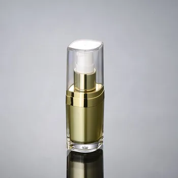 15ml zlato akryl fľaša séra/mlieko/emulzie/nadácie/zubov toner kvapaliny podstate kozmetické balenie plastové fľaše