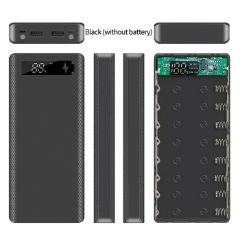 5V Dual USB 8*18650 Power Bank typ c batérie poľa DIY púzdro