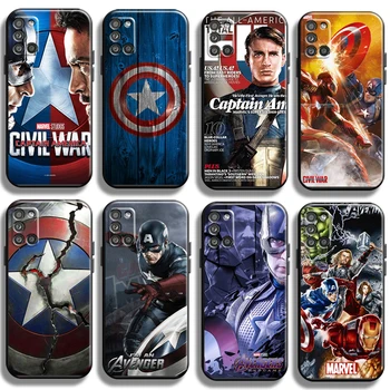 Avengers Kapitán Amerika Pre Samsung Galaxy A31 A31 5G Telefón puzdro Kvapaliny Kremíka Coque Black Carcasa Prípadoch TPU Späť