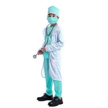 Deti, Chlapci Nemocnice Lekár Stanovuje Cosplay Kostým Halloween Party Profesionálny Šaty-up Chirurg Dr Jednotné Pre Deti C42K103