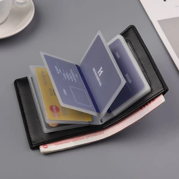 Pánske Peňaženky Písmená kórejský Tenkú Peňaženku Muž Multi-card Loose-leaf Karty Klip Krátke Farbou Módne Peňaženky