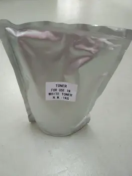 White toner prášok na špeciálnom stroji.1 kg/vrece.s hliníkovou fóliou taška