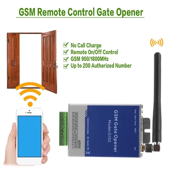 G102 GSM Brány Otvárač Relé Prepínač Bezdrôtového Diaľkového Ovládania Dverí Prístupe na Mobilný Telefón, WiFi Remote ovládač pre Smart Home-Garáž