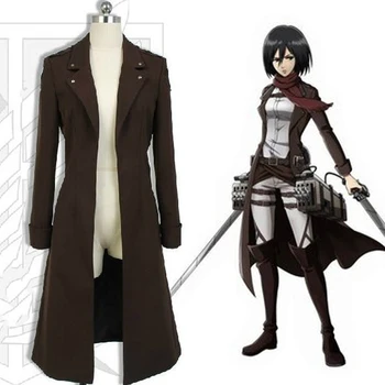 Anime Útok na Titan kabát cosplay kostým, oblek Levi Allen kabát Chlapčenské výkopu coats sú vysoký a mocný,