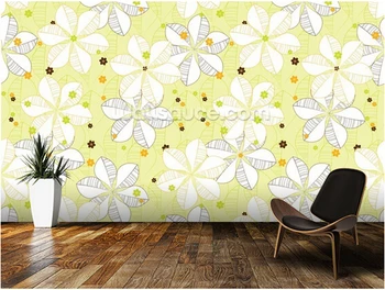 Vlastné abstraktné tapetu,Abstraktné Kvetinový Vápna,3D foto nástenná maľba na obývacia izba, kuchyňa gauč na pozadí na stenu nepremokavé tapety